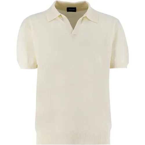 Versatile Cotton Terry Polo Shirt , male, Sizes: 2XL, 3XL, 4XL - Drumohr - Modalova