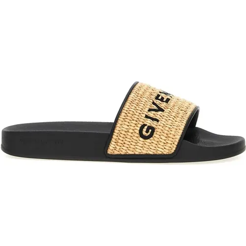 Besticktes Logo Sandalen Gummisohle , Damen, Größe: 39 EU - Givenchy - Modalova