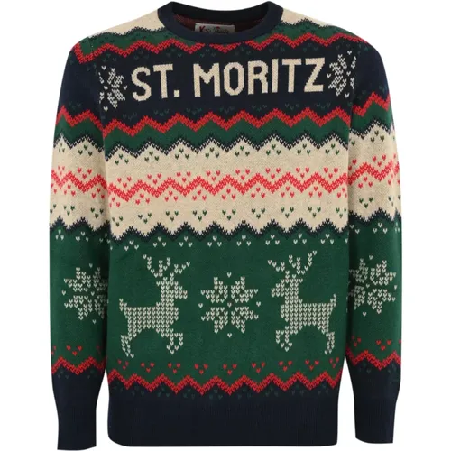 Woll-Kaschmir-Pullover Weihnachtsdesign - MC2 Saint Barth - Modalova