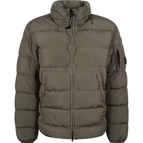 Khaki Quilted Lightweight Jacket Aw24 , male, Sizes: XL, M, L - C.P. Company - Modalova