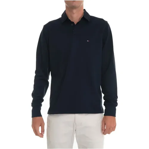 Polo Long Sleeve Shirt , male, Sizes: S - Tommy Hilfiger - Modalova