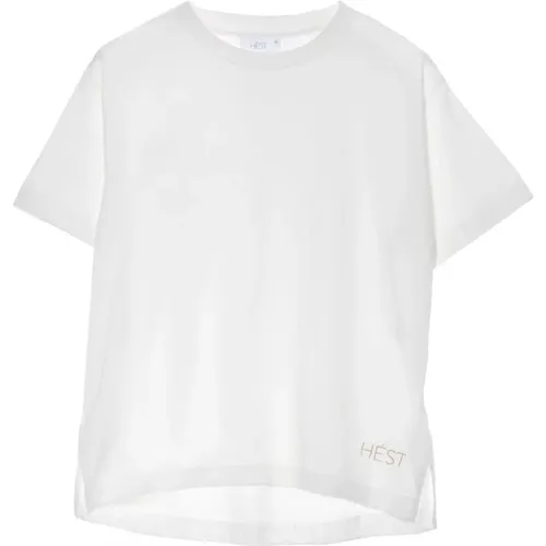 Basic Cotton T-shirt , female, Sizes: 2XL, M, XL, S, XS, L - Hést - Modalova