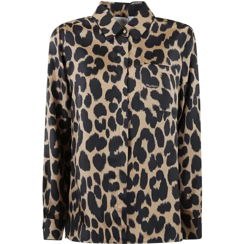 Stylish Camel Shirt for Women , female, Sizes: S - Max Mara - Modalova