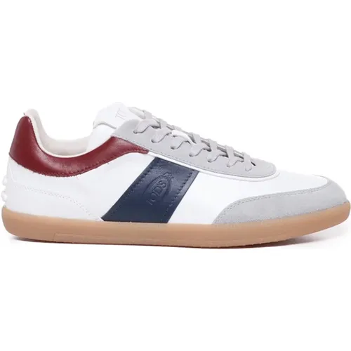 Suede Sneakers with Leather Details , male, Sizes: 8 1/2 UK - TOD'S - Modalova