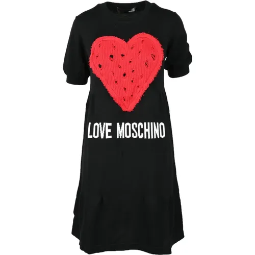 Baumwollkleid für Frauen , Damen, Größe: 2XS - Love Moschino - Modalova