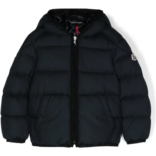 Blaue Parka Jacke für Jungen - Moncler - Modalova