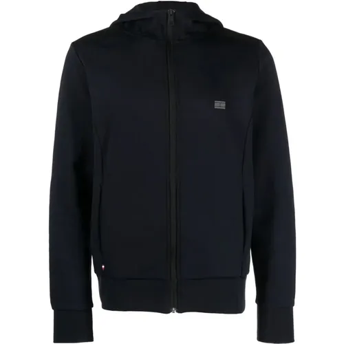 Tech essentials hooded zip , male, Sizes: 2XL, S - Tommy Hilfiger - Modalova