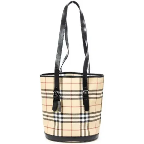 Pre-owned Coated canvas totes , female, Sizes: ONE SIZE - Burberry Vintage - Modalova