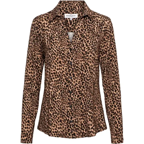 Bluse mit Animal-Print und langen Ärmeln - &Co Woman - Modalova