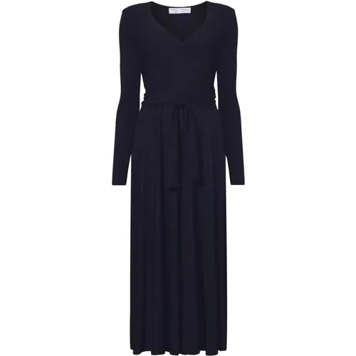 Schwarzes Maxi-Wrap-Kleid , Damen, Größe: M - Proenza Schouler - Modalova