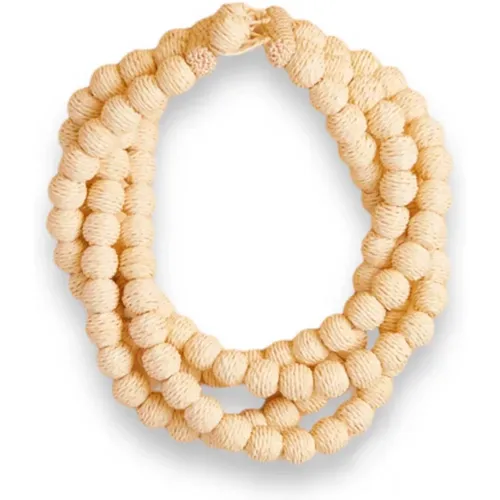 Sphere Necklace in Linen Blend , female, Sizes: ONE SIZE - Liviana Conti - Modalova