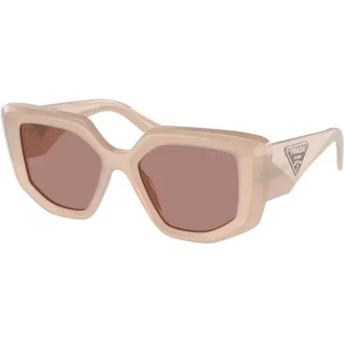 Braune Helle Sonnenbrille Modell - Prada - Modalova