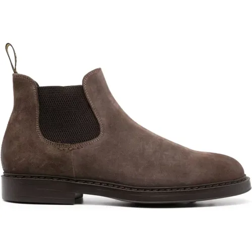 Suede Chelsea Boots , Herren, Größe: 45 EU - Doucal's - Modalova