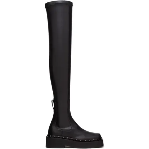 Stud Detail Boots , female, Sizes: 4 UK, 7 UK - Valentino Garavani - Modalova