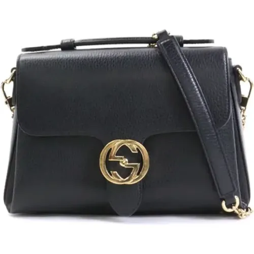 Pre-owned Leder schultertasche - Gucci Vintage - Modalova