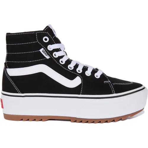 White Hi Tapered Platform Sneakers , female, Sizes: 8 UK, 6 UK, 5 UK, 4 UK - Vans - Modalova