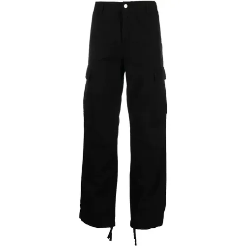 Schwarze Baumwoll-Cargo-Hose , Herren, Größe: W31 - Carhartt WIP - Modalova