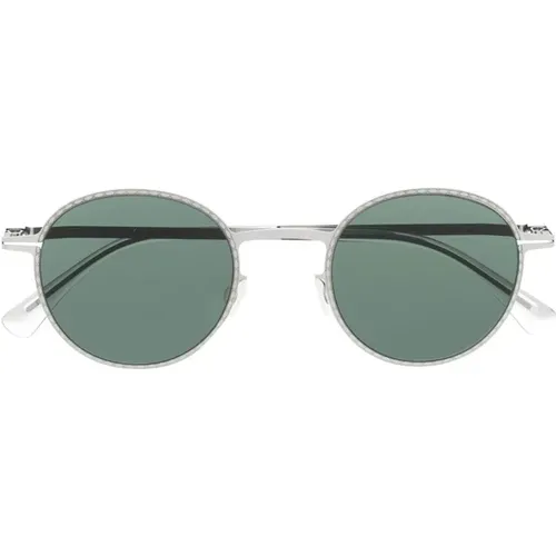 Dunkelgrüne Solide Glänzende Sonnenbrille - Mykita - Modalova