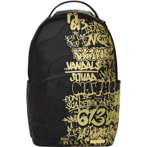 Graffiti Gold Backpack , unisex, Sizes: ONE SIZE - Sprayground - Modalova