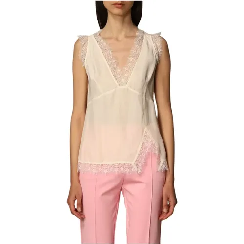 Stylish Top Model Semolino 4 , female, Sizes: L - pinko - Modalova