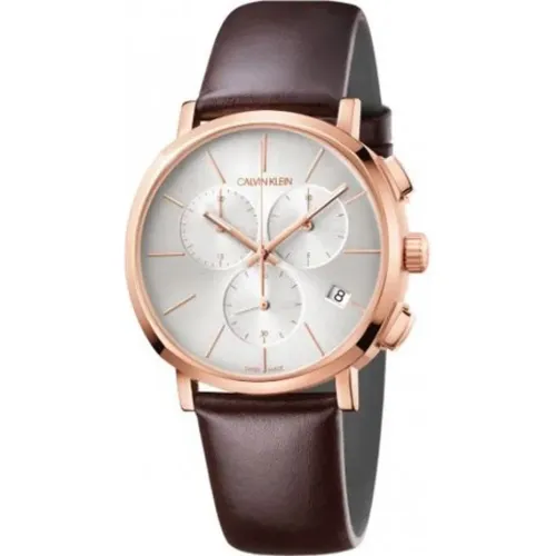 Elegant Quartz Watch with Leather Strap , female, Sizes: ONE SIZE - Calvin Klein - Modalova
