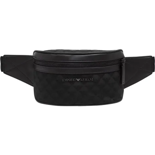 Logo Belt Bag with Adjustable Strap , male, Sizes: ONE SIZE - Emporio Armani - Modalova