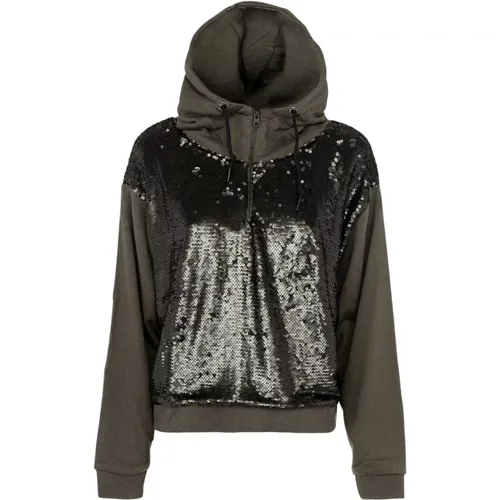 Damen Hoodie mit Pailletten Sun68 - Sun68 - Modalova