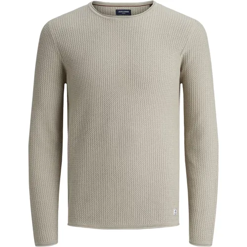 Jacquard Strick Rundhals Pullover - jack & jones - Modalova