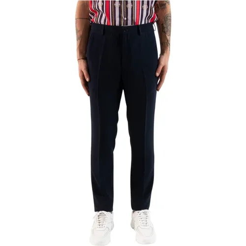 Classic Straight Leg Suit Trousers , male, Sizes: M - Corsinelabedoli - Modalova