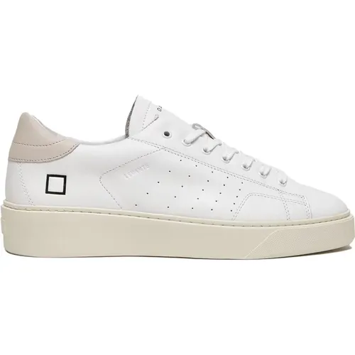 Leather Low Sneakers with Embossed Details , male, Sizes: 11 UK - D.a.t.e. - Modalova