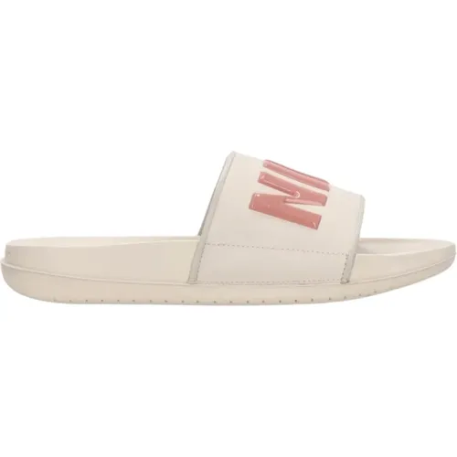 Comfort Slide Slippers Lt Orewood Brn/Red , male, Sizes: 8 UK, 6 1/2 UK - Nike - Modalova