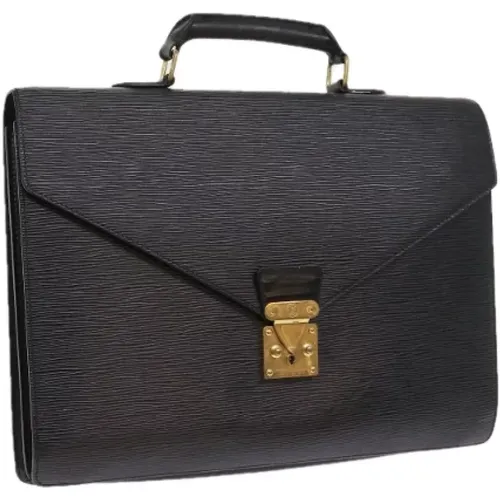 Pre-owned Leather briefcases , female, Sizes: ONE SIZE - Louis Vuitton Vintage - Modalova