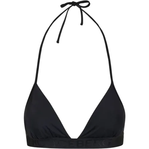 Triangel-Bikini-Top mit gesticktem Logo , Damen, Größe: M - Iceberg - Modalova