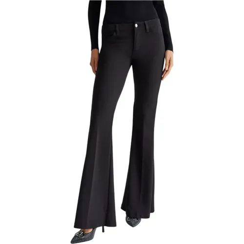 Elegant Stretch Polyester Elastane Pants , female, Sizes: W28, W30, W26, W31, W25 - Liu Jo - Modalova