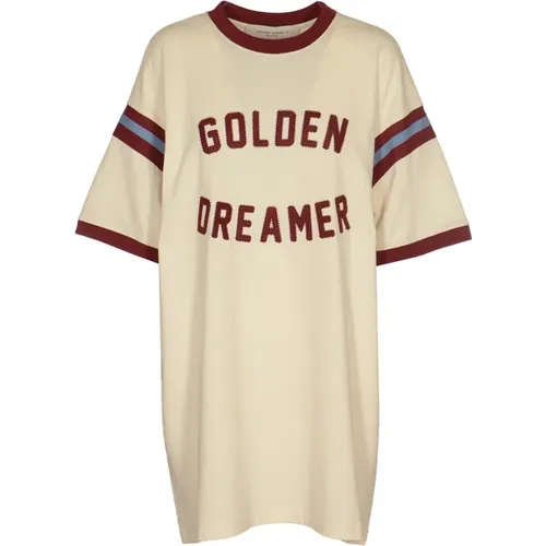 Dreamer T-shirt Dress , female, Sizes: S - Golden Goose - Modalova