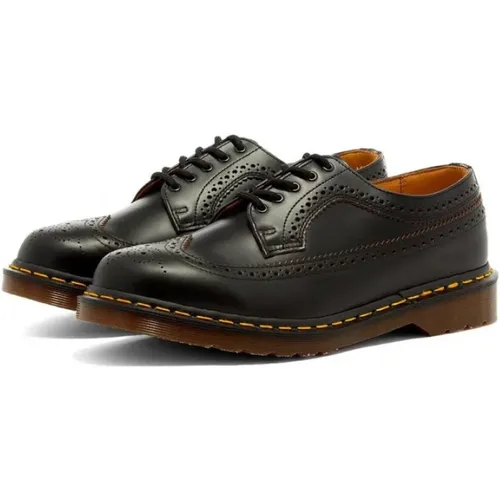 Vintage 3989 Quilon Leder Blucher Schuhe , Herren, Größe: 42 EU - Dr. Martens - Modalova