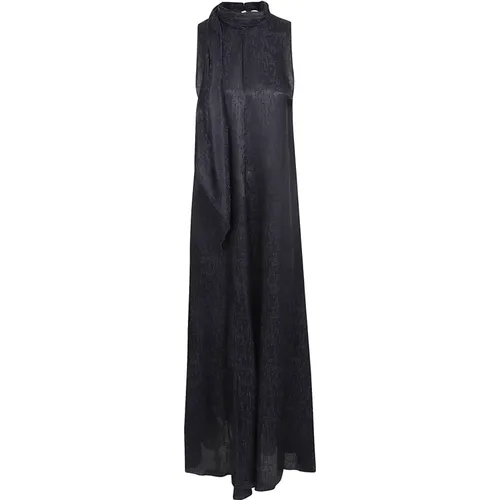 Fließendes Jacquard Schal Kleid , Damen, Größe: XS - Forte Forte - Modalova