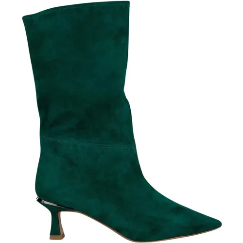 Pointed Toe Leather Ankle Boots , female, Sizes: 6 UK, 7 UK, 8 UK, 5 UK, 4 UK - Alma en Pena - Modalova