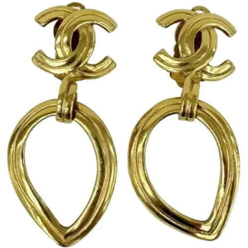 Pre-owned Metal earrings , female, Sizes: ONE SIZE - Chanel Vintage - Modalova