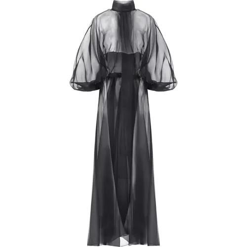 Stunning Silk Dress , female, Sizes: 2XS, XS - alberta ferretti - Modalova