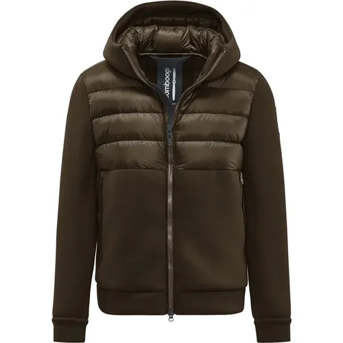 Versatile Bimaterial Hooded Jacket , male, Sizes: S, M, L, 2XL, 3XL, XL - BomBoogie - Modalova