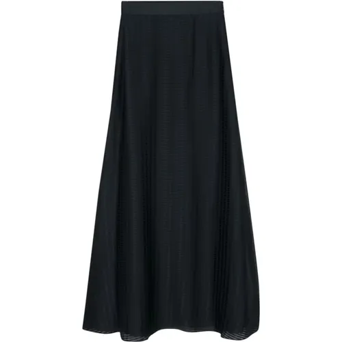 Striped A-Line Skirt , female, Sizes: 2XS - Emporio Armani - Modalova