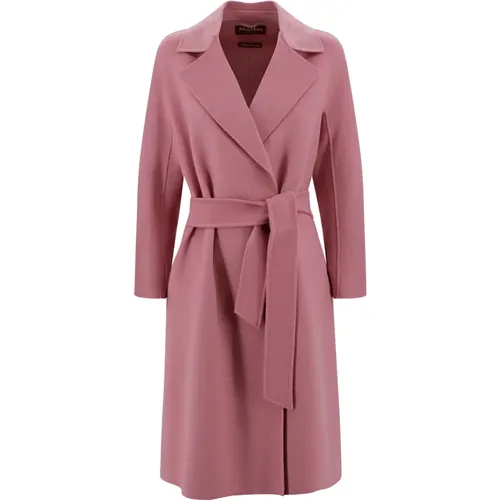 Wool Cashmere Silk Midi Coat , female, Sizes: 3XS - Max Mara Studio - Modalova