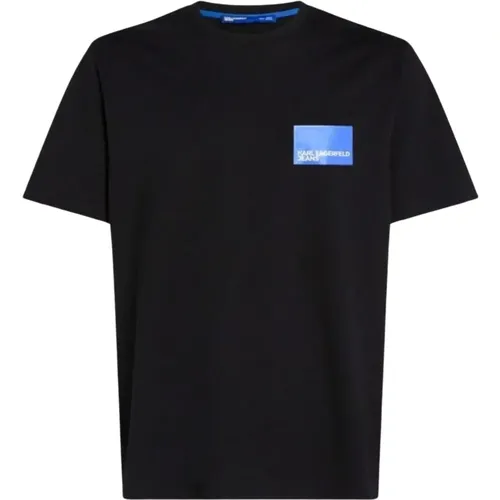 Herren Regular Logo Tee , Herren, Größe: M - Karl Lagerfeld - Modalova