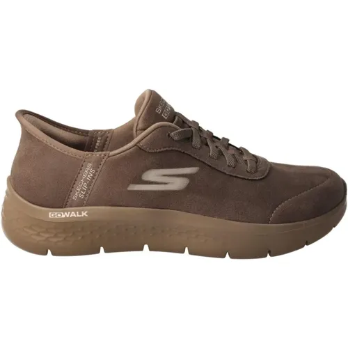 Brauner Flex Sportschuh , Damen, Größe: 38 EU - Skechers - Modalova