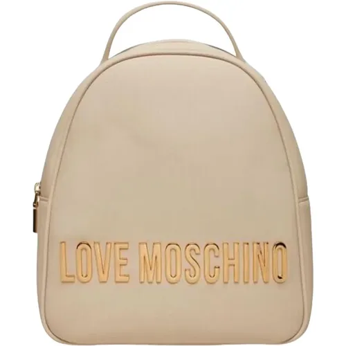 Stylischer PU-Rucksack in Grau - Love Moschino - Modalova