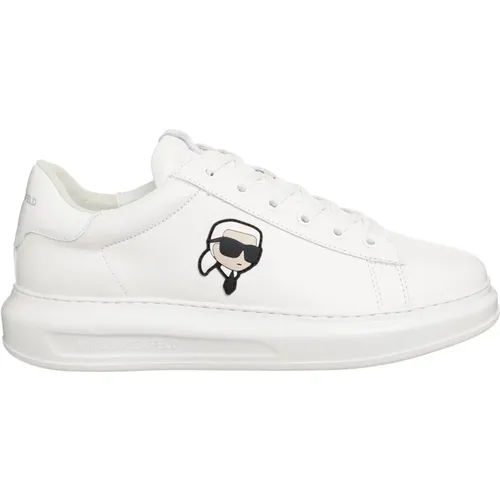 K/Ikonik Kapri Sneakers - Lace Closure, Plain Pattern , male, Sizes: 6 UK, 9 UK, 7 UK, 11 UK, 10 UK, 8 UK - Karl Lagerfeld - Modalova