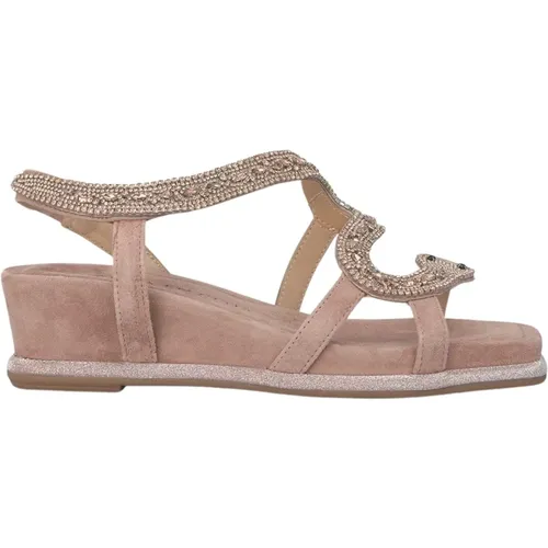 Snake Wedge Sandal , female, Sizes: 6 UK, 4 UK, 5 UK - Alma en Pena - Modalova