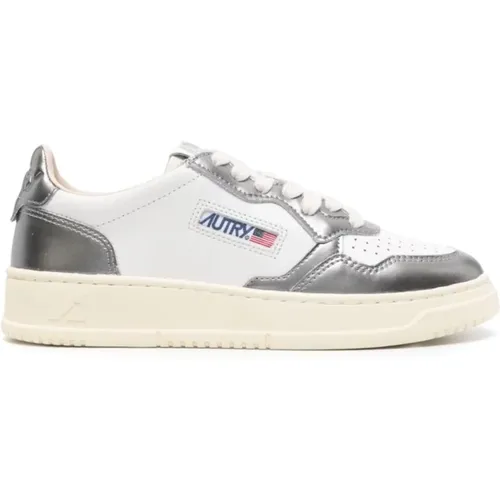 White Leather Sneakers for Women , female, Sizes: 4 UK, 3 UK, 5 UK, 6 UK - Autry - Modalova