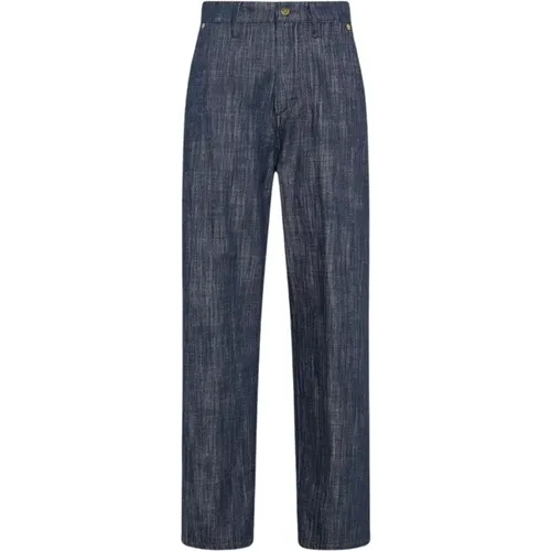 Baggy Jeans in Denim-Farbe , Damen, Größe: S - Momoni - Modalova